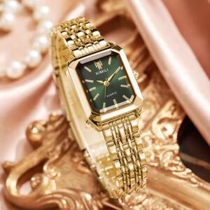 Bestseller Gold and Green Women's Watch